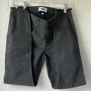 Paige Verdugo Ultra Skinny Jeans Mid Rise Transcend Denim Gray Silvie Wash 24
